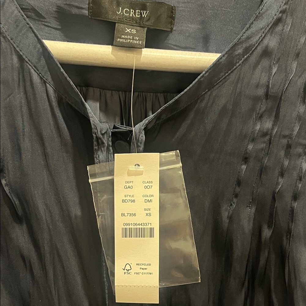 J. Crew Navy Button Down Shirt - Picture 2 of 4